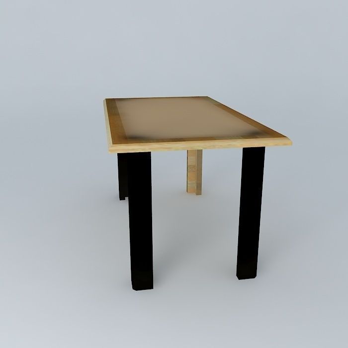 Dining table 3D model_2