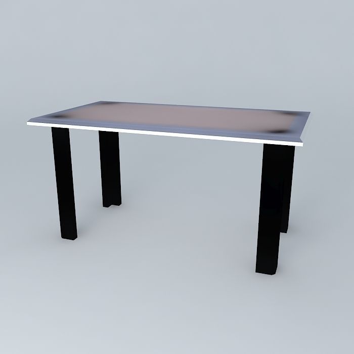 Dining table 3D model_1