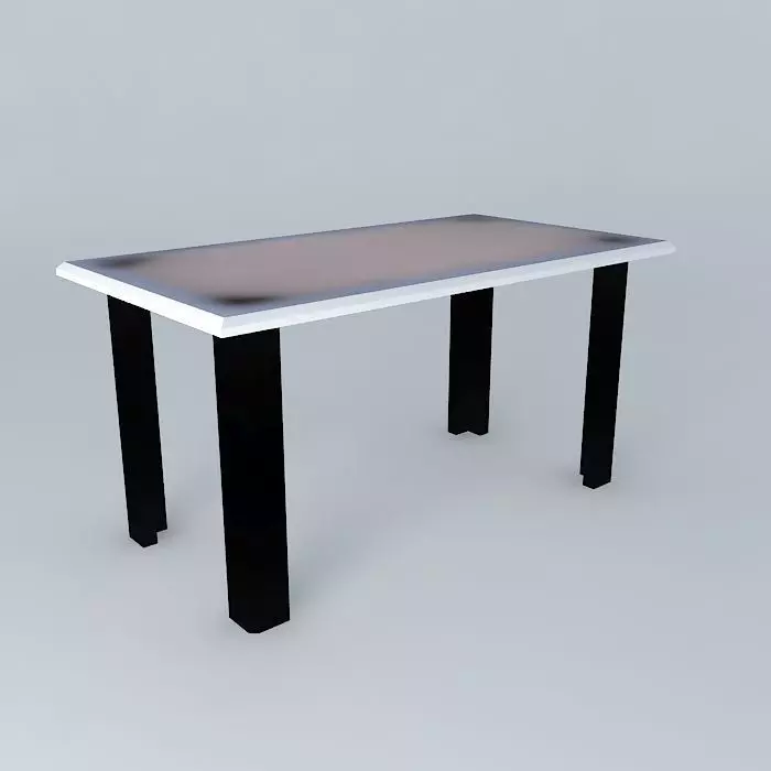 Dining table 3D model_0