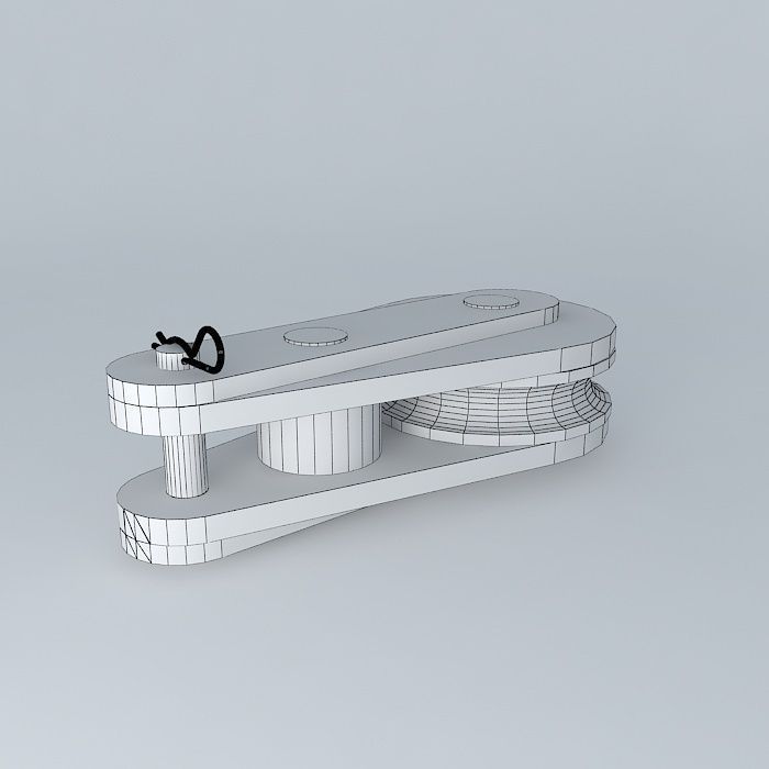 Simple pulley 3D model_3