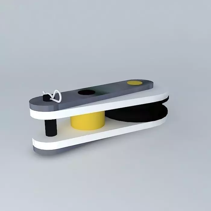 Simple pulley 3D model_0