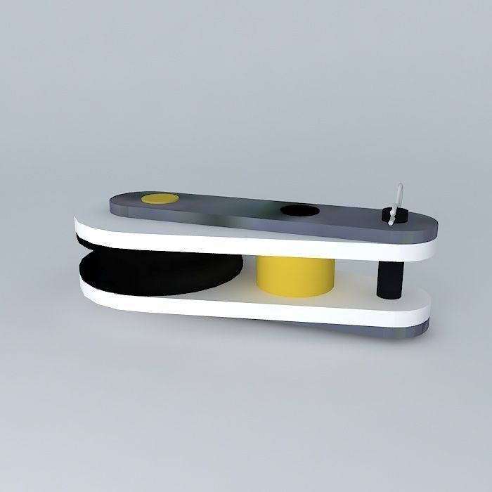 Simple pulley 3D model_1