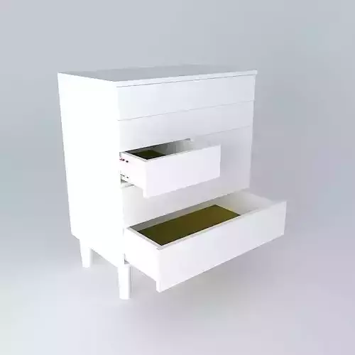 Drawer dresser with two drawers