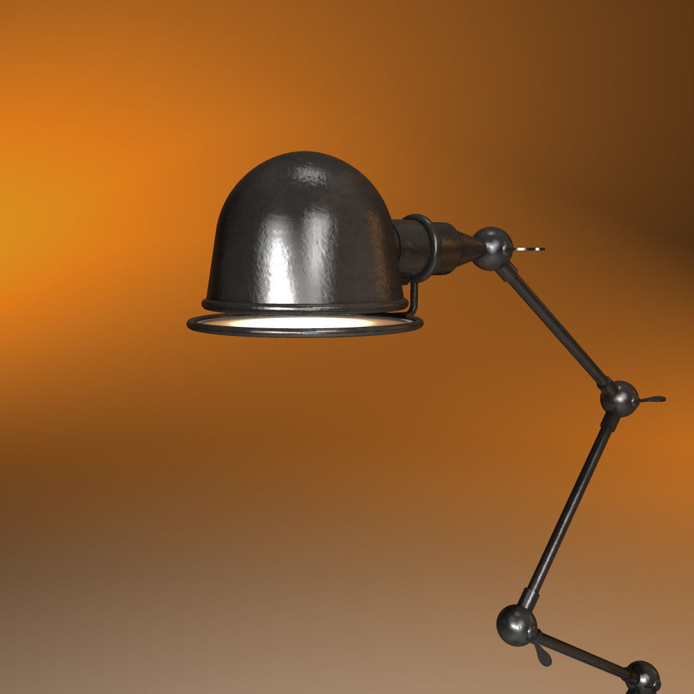 RESTORATION HARDWARE Atelier scissor  lamp 3D model_1