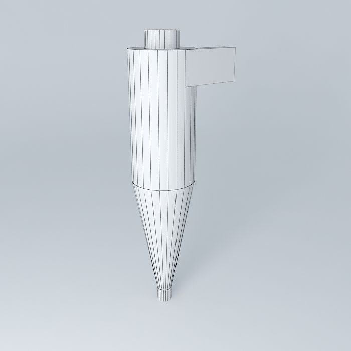Cyclone collector with measures table for Construction 3D model | CGTrader