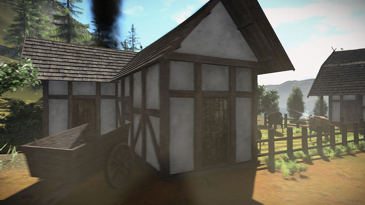 High Quality Medieval house - Building C Low-poly 3D model_5