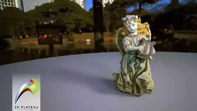 0001-01 Harp Angel 3D print model