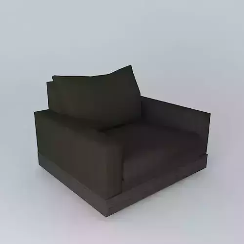 Side block sofa 3D model