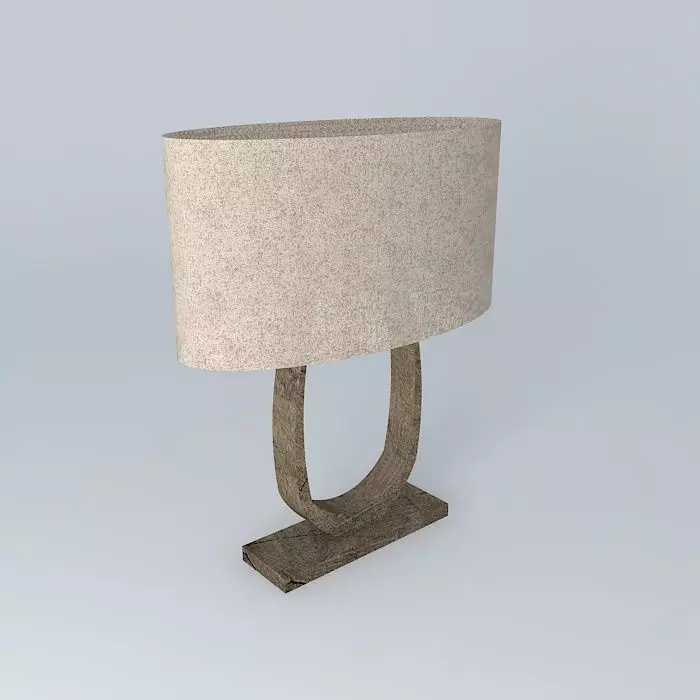 Custom U Table Lamp 3D model