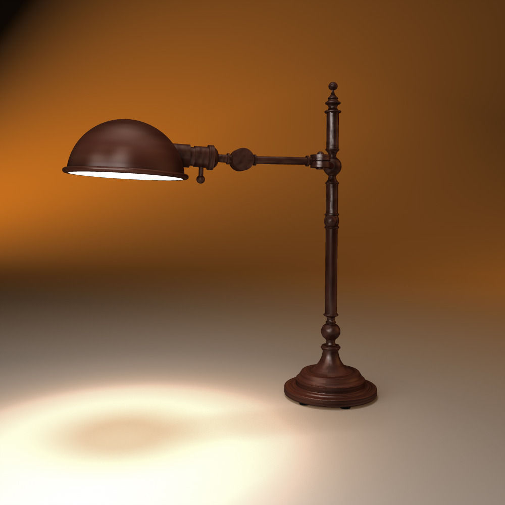 RESTORATION HARDWARE Franklin pharmacy table lamp 3D model_1
