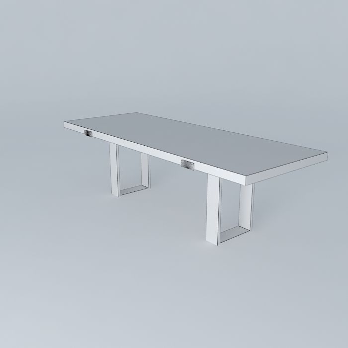 Dining Table 3D model_3