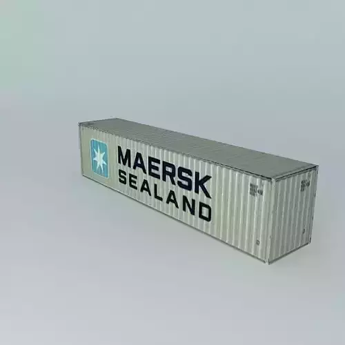 Maersk Sealand Container 40 Free 3D model