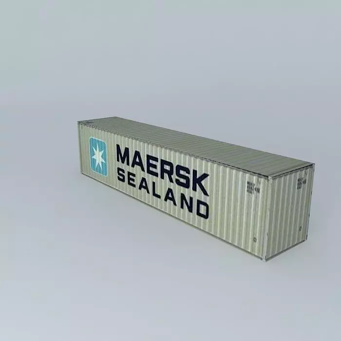 Maersk Sealand Container 40 Free 3D model_0