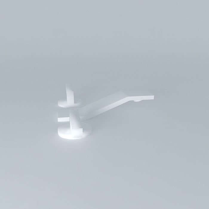 Faucet pair of bathroom faucets 3D model_2
