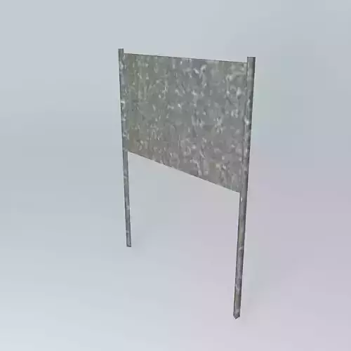 Unmarked Holes Danger Sign Free 3D model