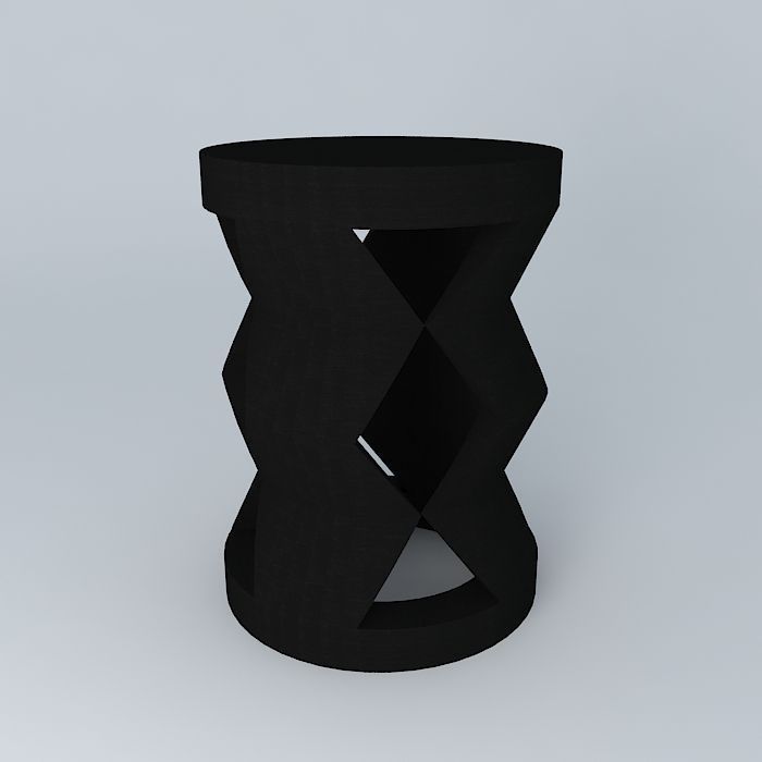 Hollow Zig Zag Tucker Robbins 3D model_2