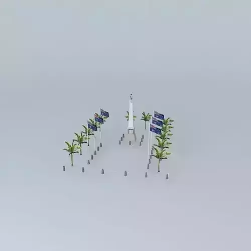 Cairns ANZAC War Memorial Free 3D model