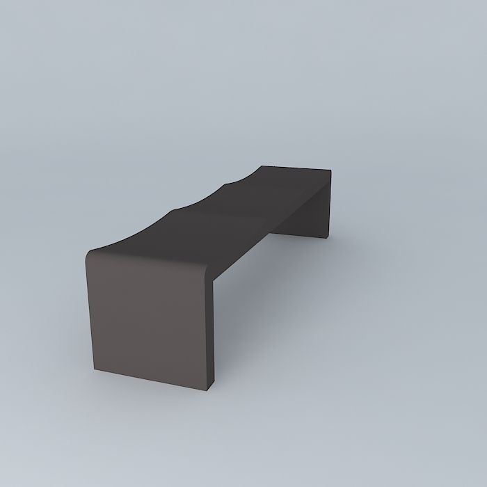 Bed End Bench 3D model_1