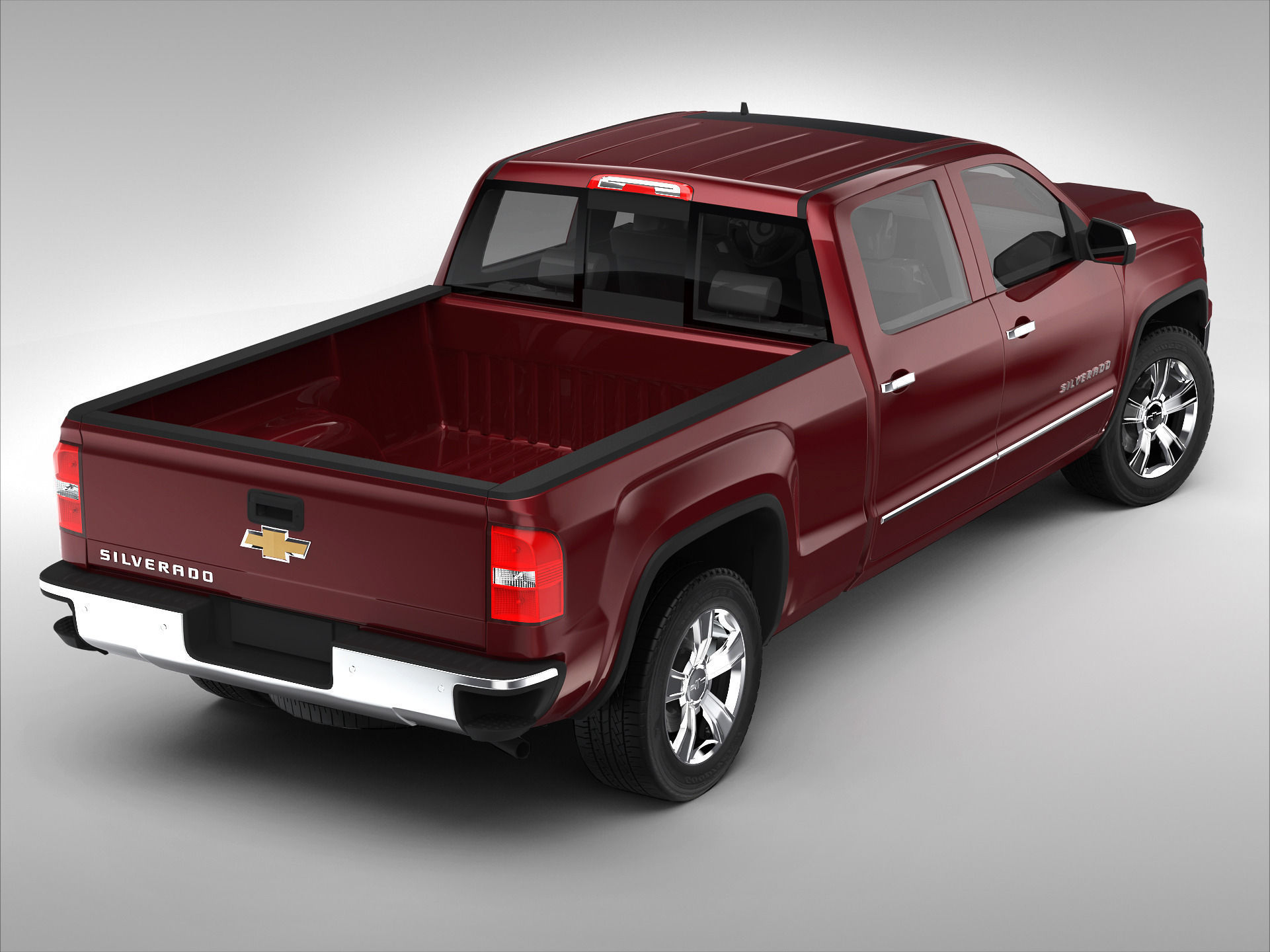 Chevrolet Silverado 2014 3D Model MAX OBJ 3DS FBX ...