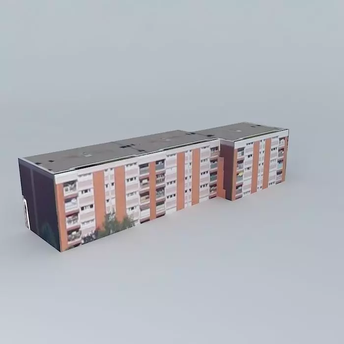 Building located Rouen France Free 3D model_0