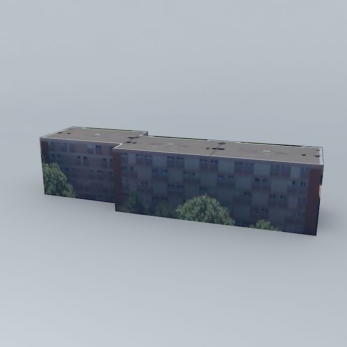 Building located Rouen France Free 3D model_1