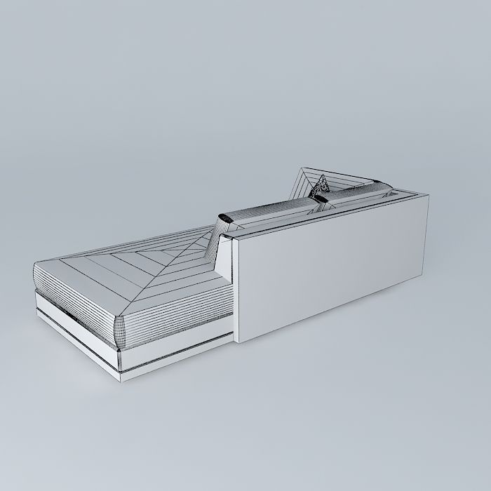 Lounge Sofa 3D model_3