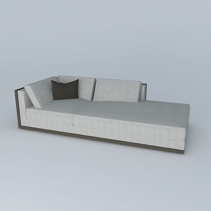 Lounge Sofa 3D model_1