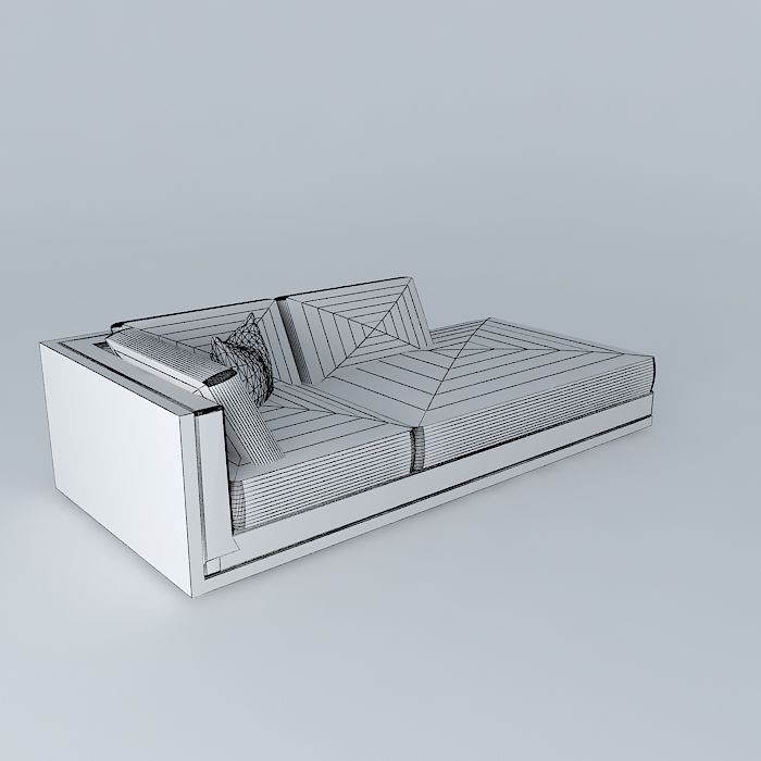 Lounge Sofa 3D model_4