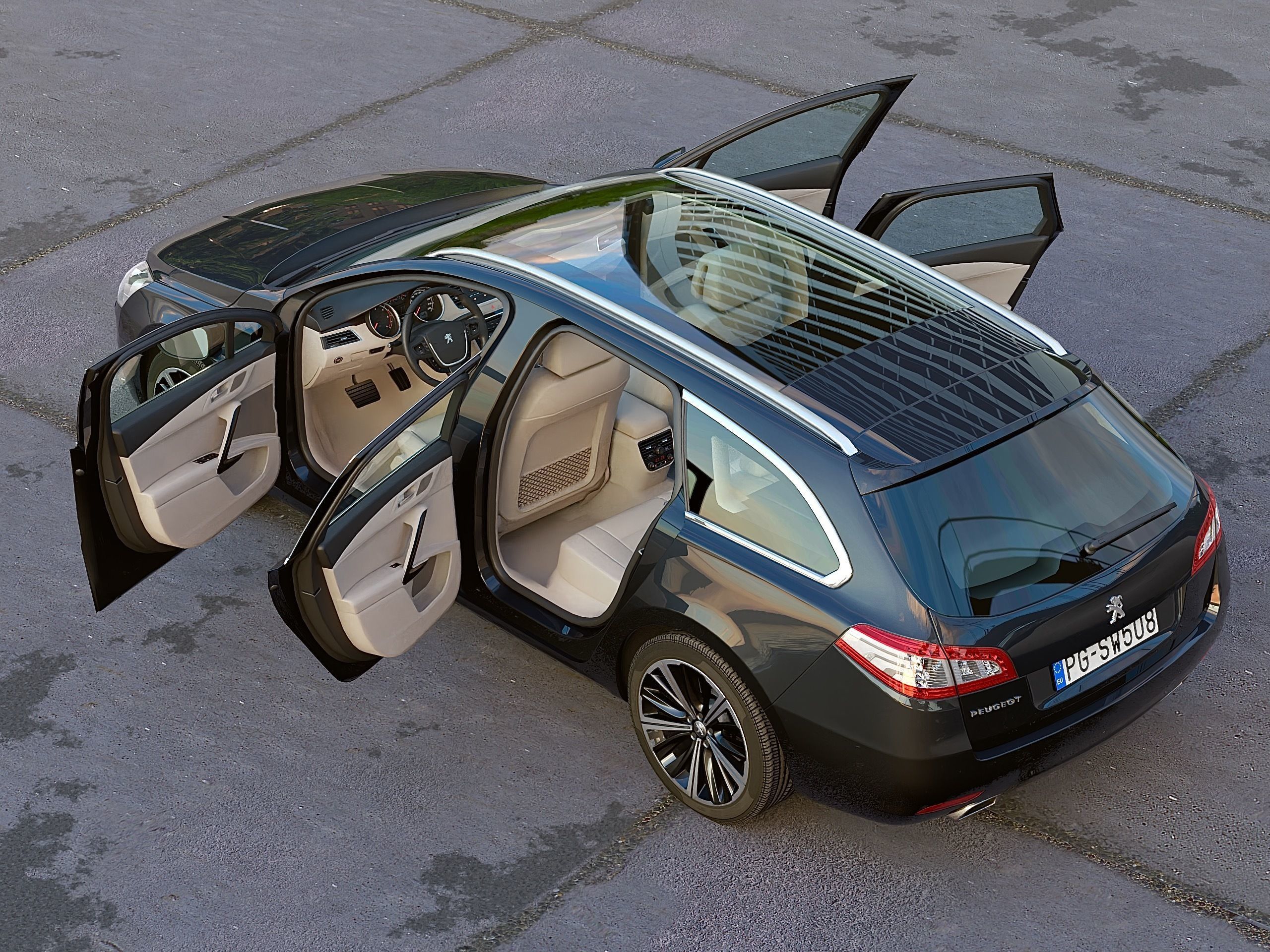 Peugeot 508 SW 2013 3D model_6