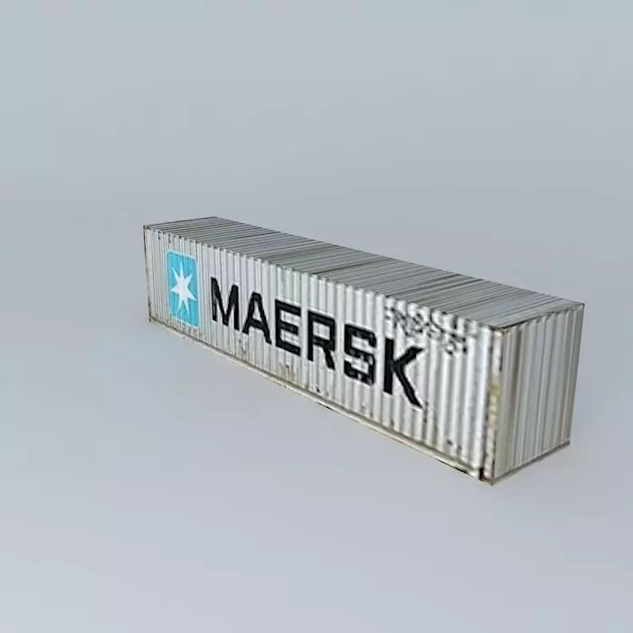 Maersk Container 40 Free 3D model_0
