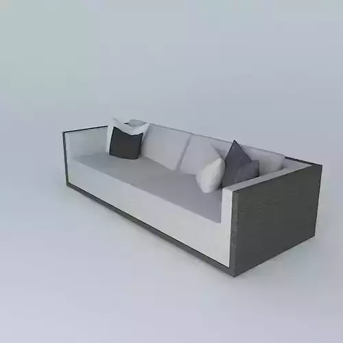 Sofa with pillows