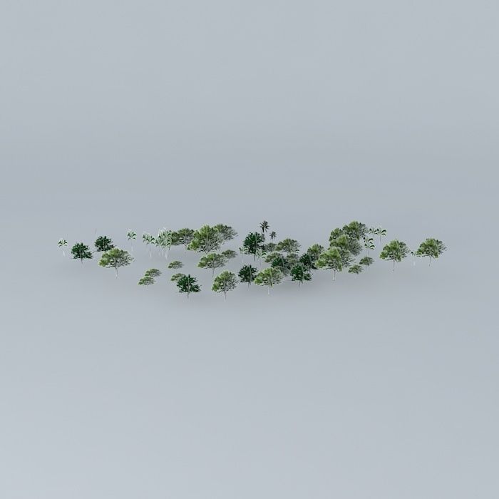 Botanic Garden Trees 03 Free 3D model_2