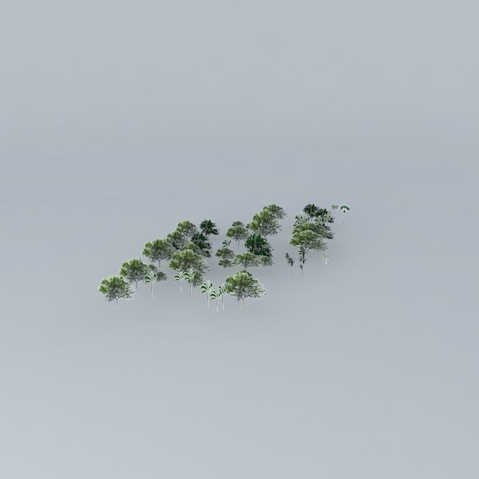 Botanic Garden Trees 03 Free 3D model_1