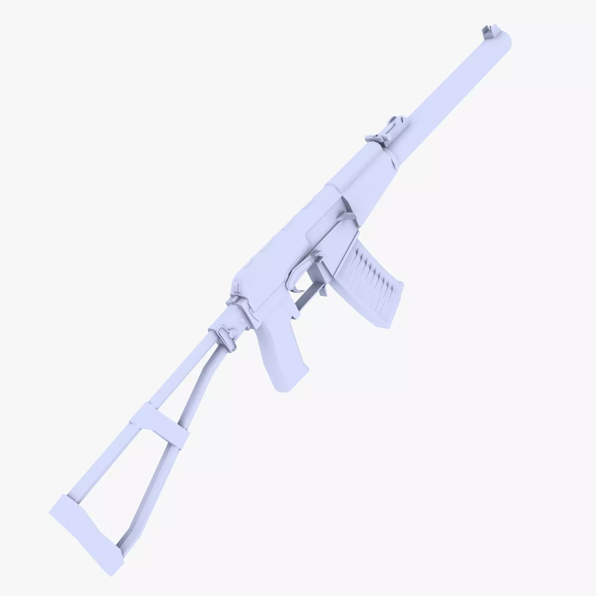 AS VAL Low-poly 3D model