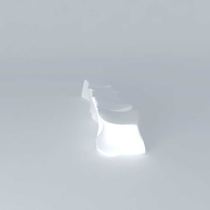Bench vertebrae 3D model_2