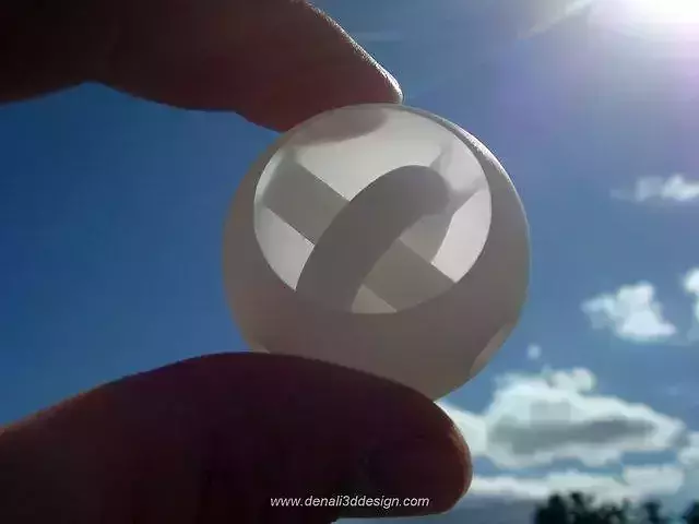 Hole thru a hole in a hole 3D print model