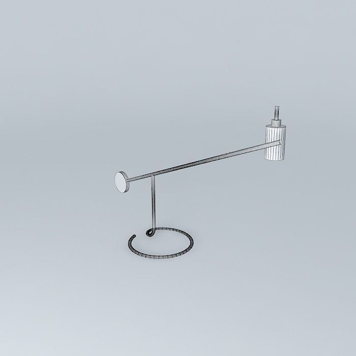 Bauhaus Desk Lamp 3D model_3
