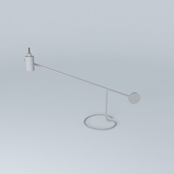Bauhaus Desk Lamp 3D model_2