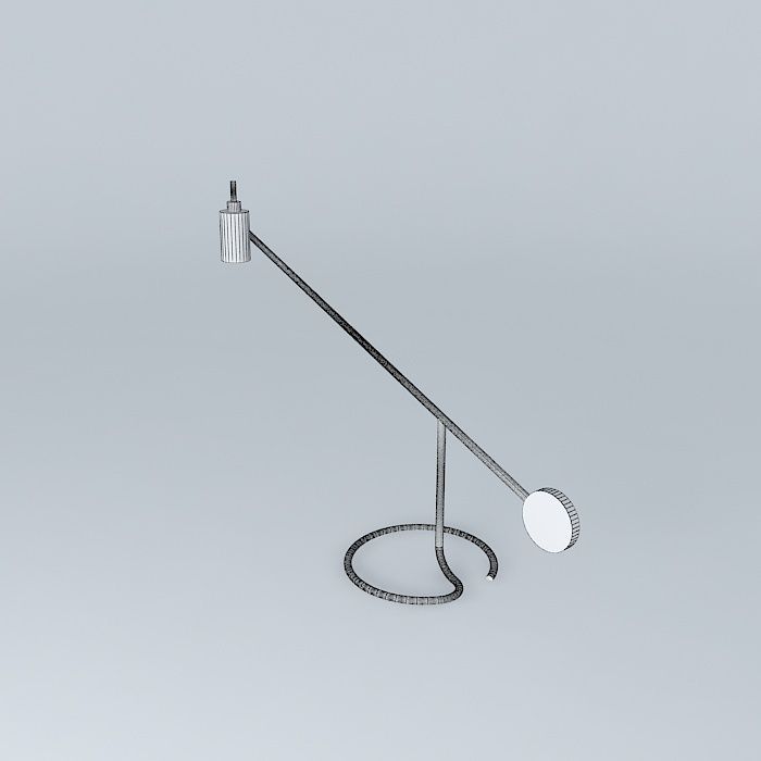Bauhaus Desk Lamp 3D model_4