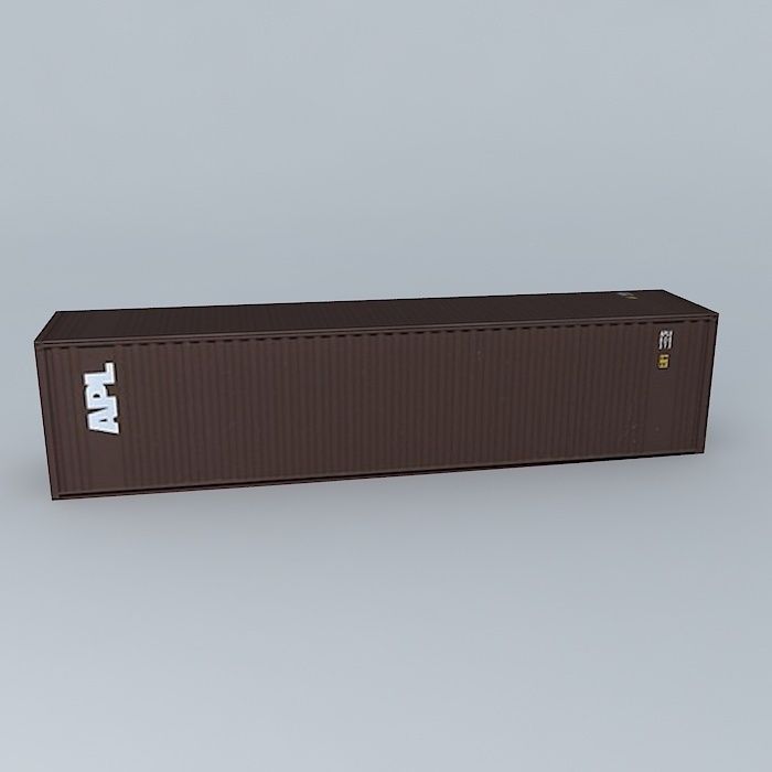 APL Container 40 Free 3D model_2