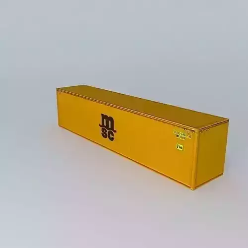 MSC Container 40 Free 3D model