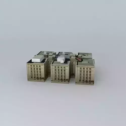 ANZAC Square Buildings Free 3D model