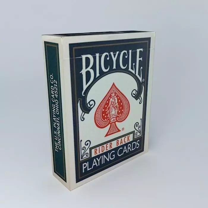 Deck of Bicycle Cards Free 3D model_0