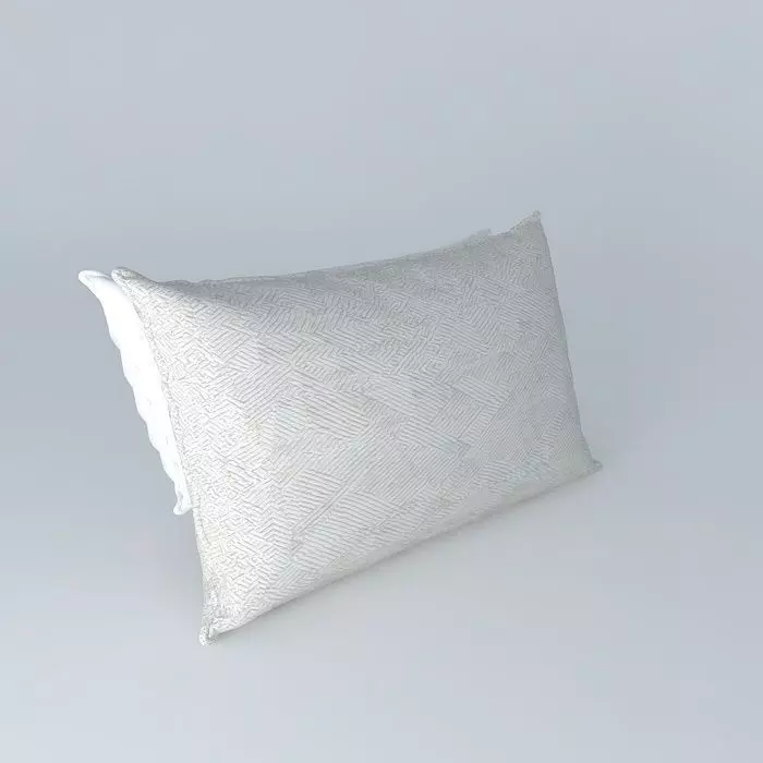 Realistic Bed Pillows 3D model_0
