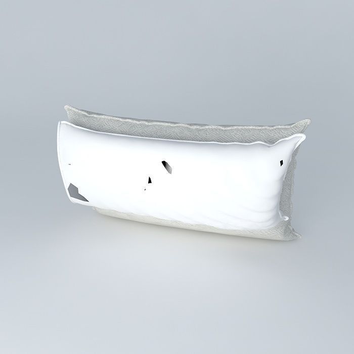 Realistic Bed Pillows 3D model_1