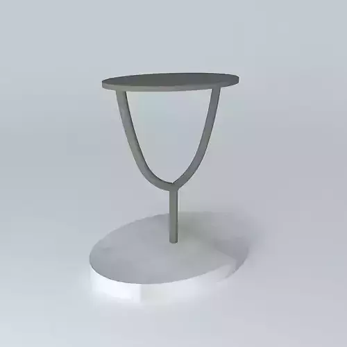 Wishbone Side Table 3D model