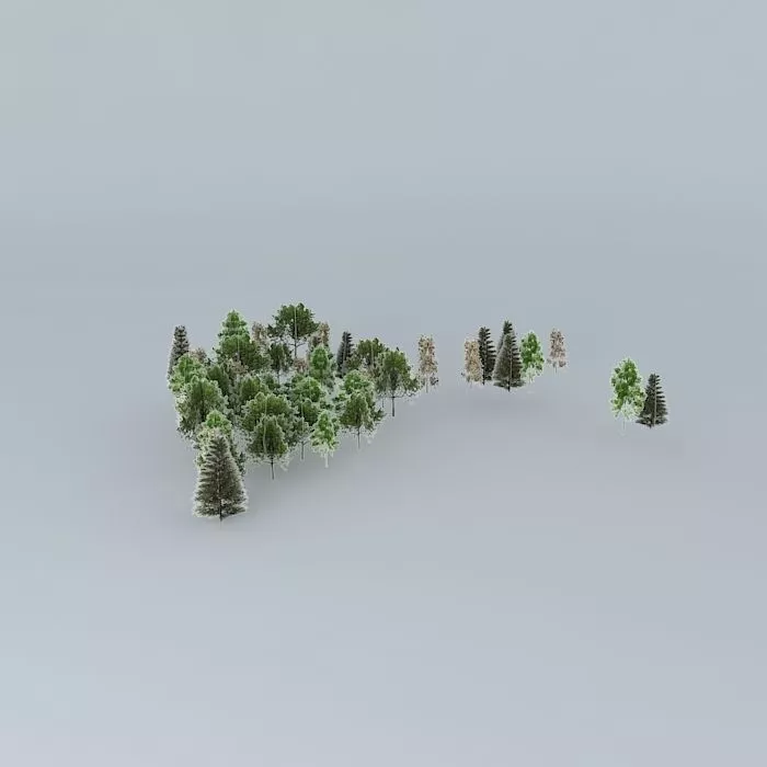 San staircase Bernardino Trees 02 Free 3D model