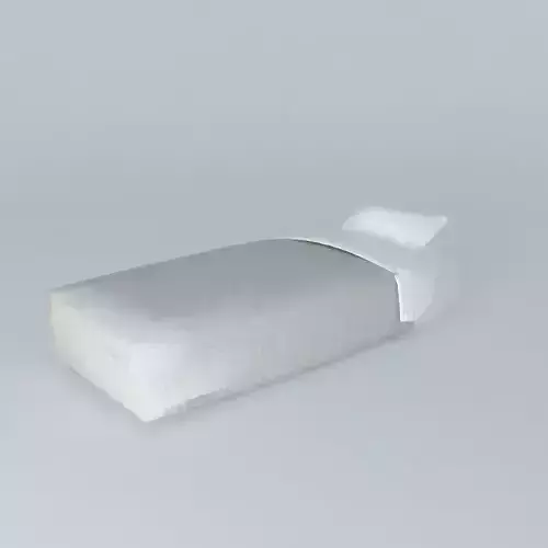Twin bed 3D model
