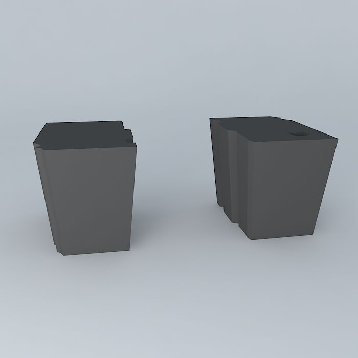 Side exterior triple black 3D model_2
