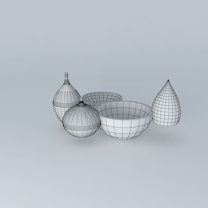 Glass Objects 3D model_4